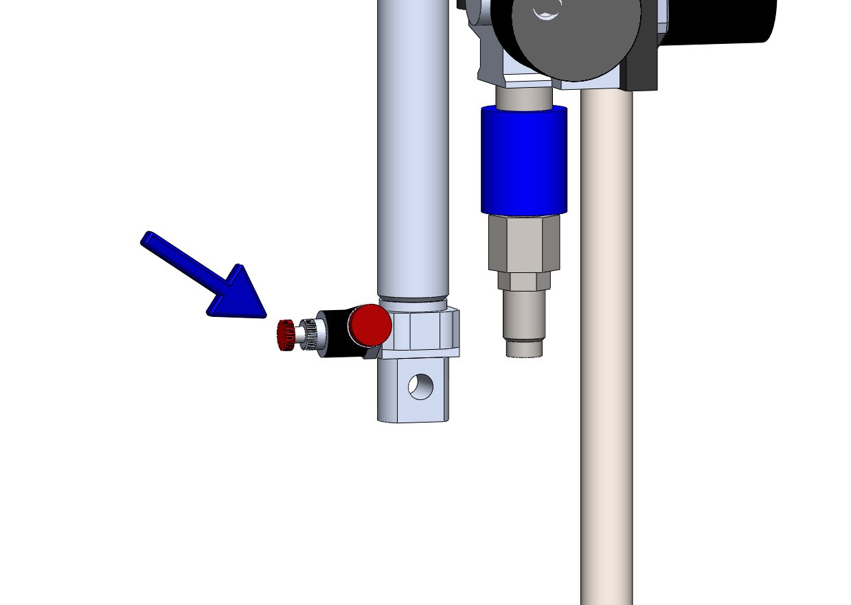 Adjusting speed control piston for retraction