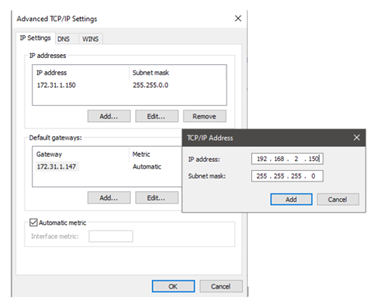 Advanced ipv4 settings