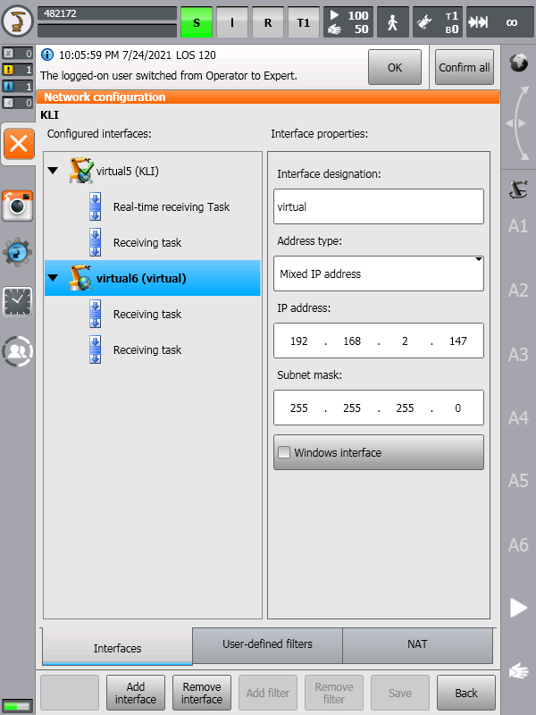 RSI Network Configuration